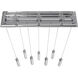 Original Glacier Avenue LED 11 inch Polished Chrome Multi Port Pendant Ceiling Light in Bubbled