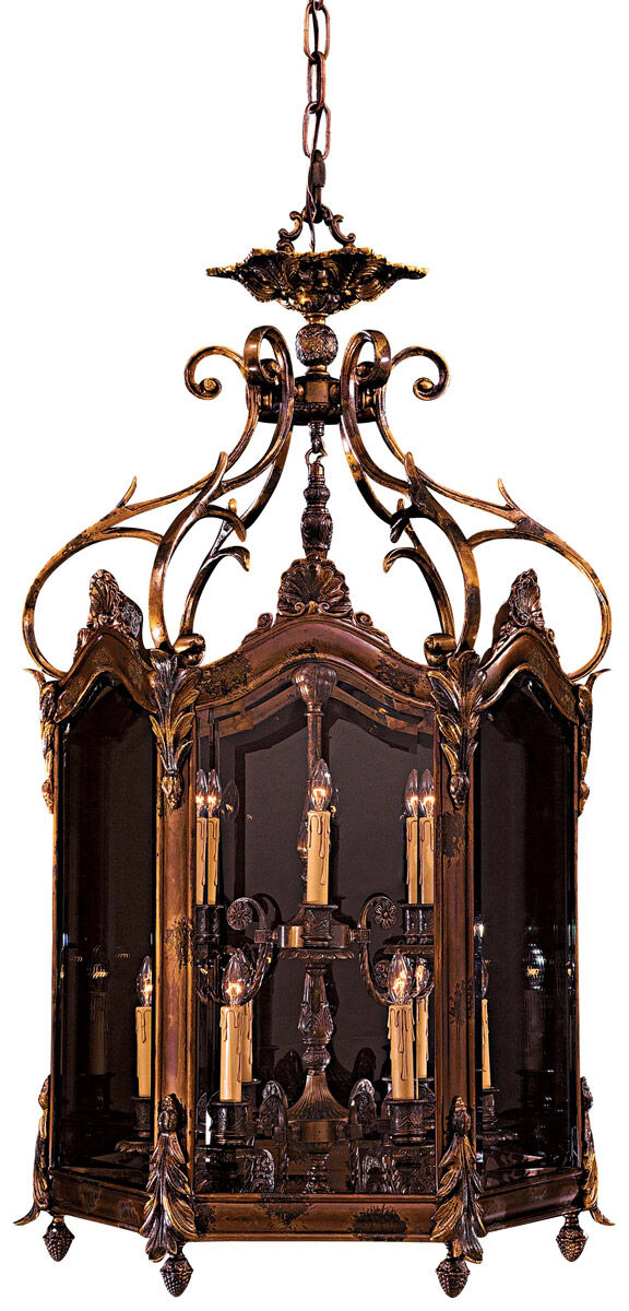 Metropolitan Family Collection 9 Light 25 inch Oxide Brass Foyer Pendant Ceiling Light