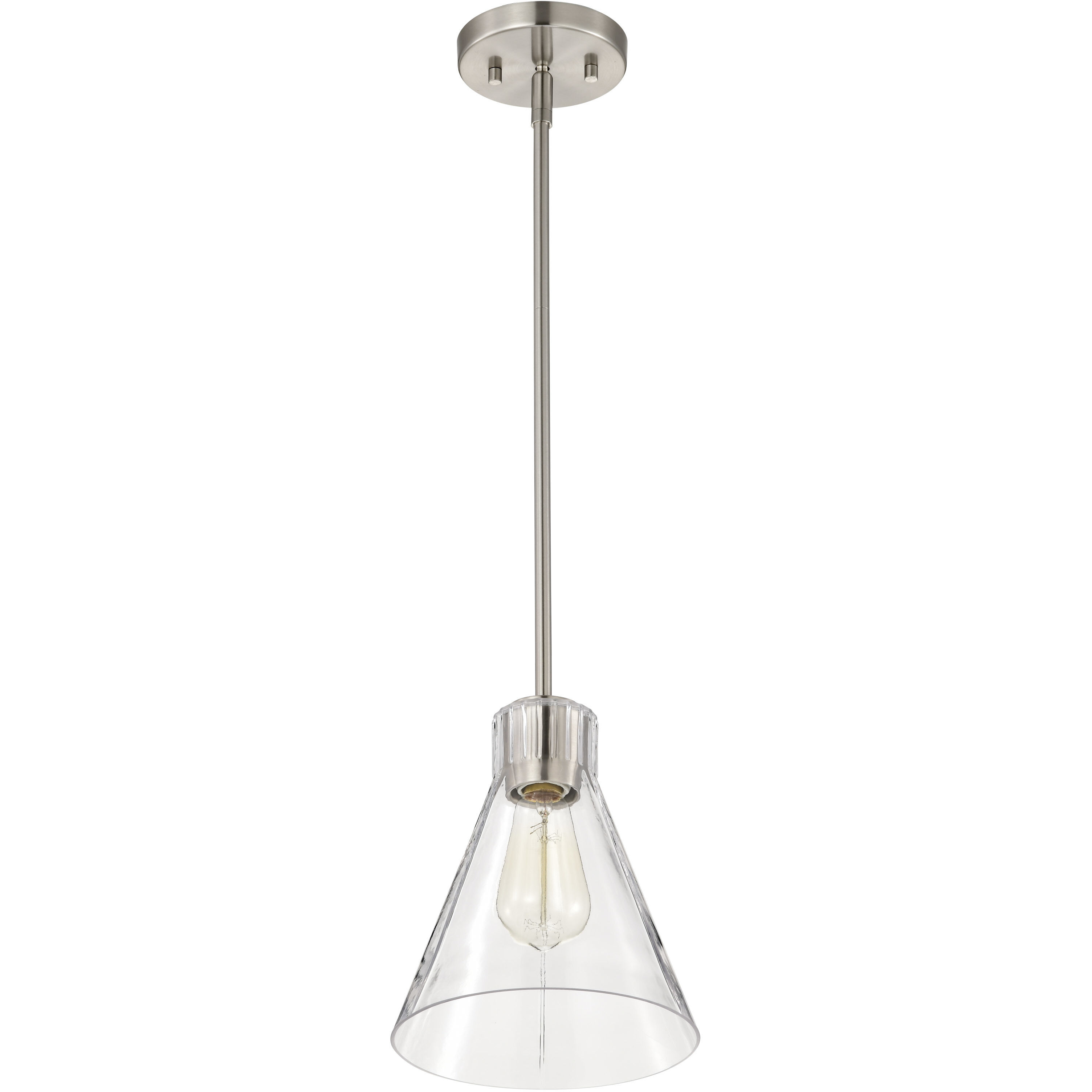 Gianna 8 inch Brushed Nickel Pendant Ceiling Light