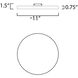 Trim LED 11 inch White Flush Mount Ceiling Light