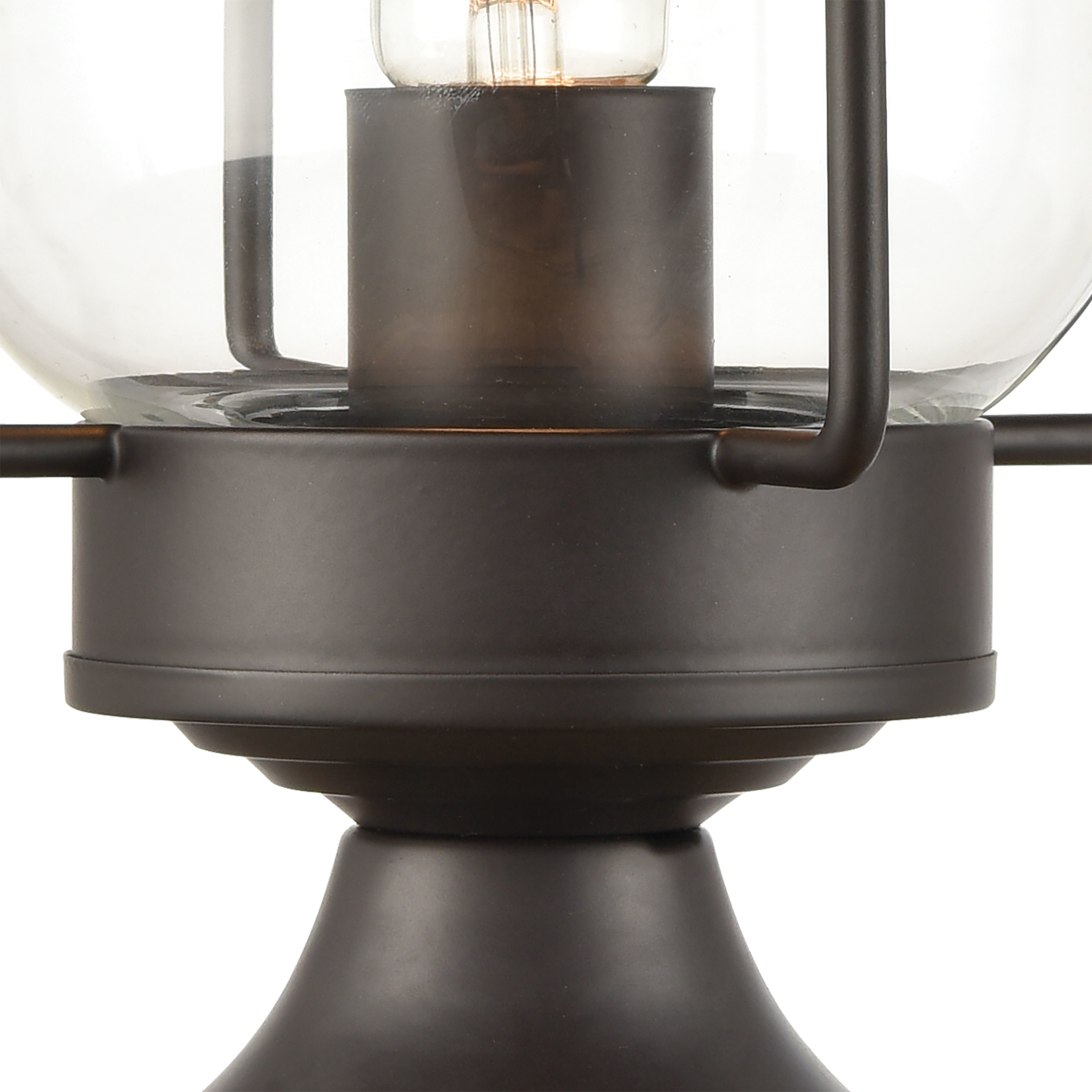 Renninger 1 Light 12 inch Oil Rubbed Bronze Outdoor Post Light