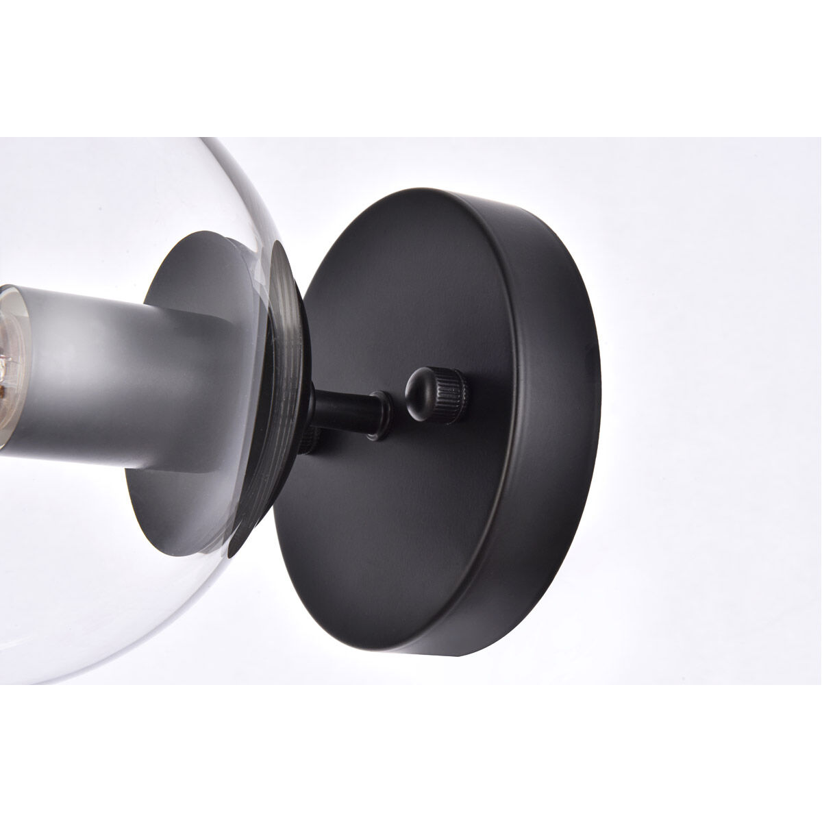 Mimi 1 Light 6 inch Black Bath Sconce Wall Light, can be Ceiling Mounted