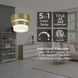 Miami LED 5.13 inch Light Antique Brass Flush Mount Ceiling Light