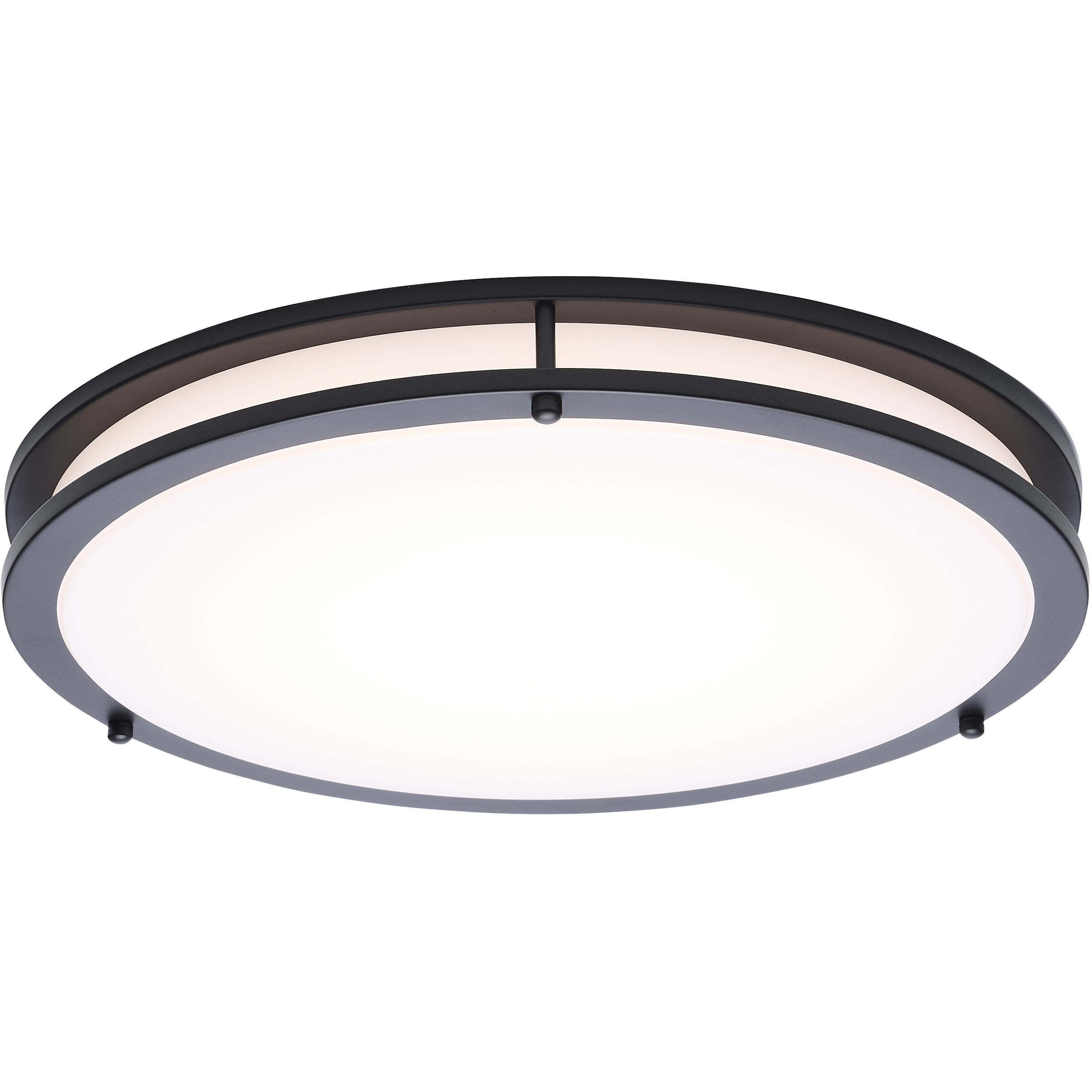 Glamour LED 16.93 inch Black Flush Mount Ceiling Light