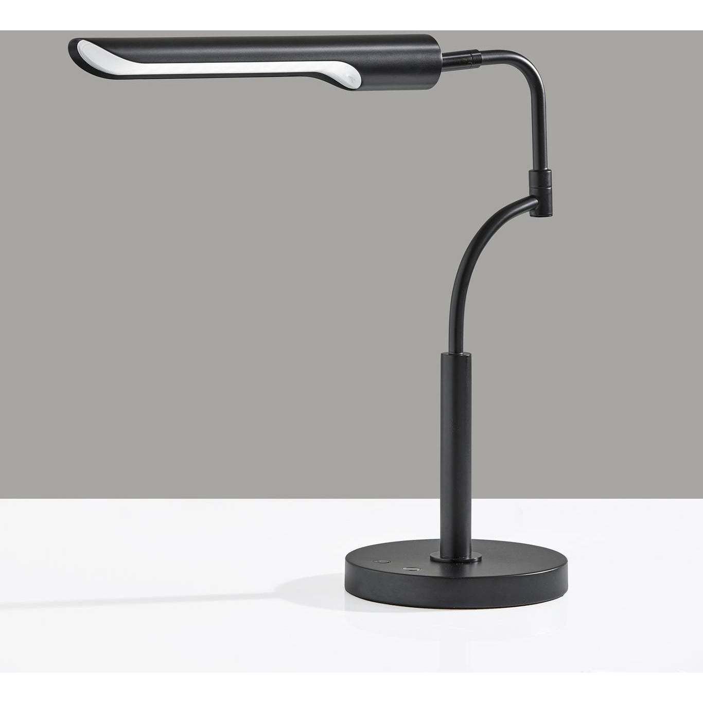 Zane 17 inch 10.00 watt Black Desk Lamp Portable Light, with Smart Switch