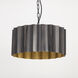 Allegra 1 Light 18 inch Gunmetal and Gold Single Pendant Ceiling Light