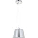 Nota 1 Light 7.9 inch Chrome Pendant Ceiling Light