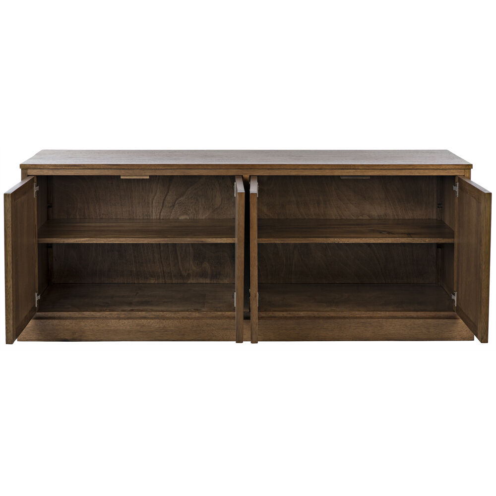 Genti 79 X 20 inch Dark Walnut Sideboard, 4 Door
