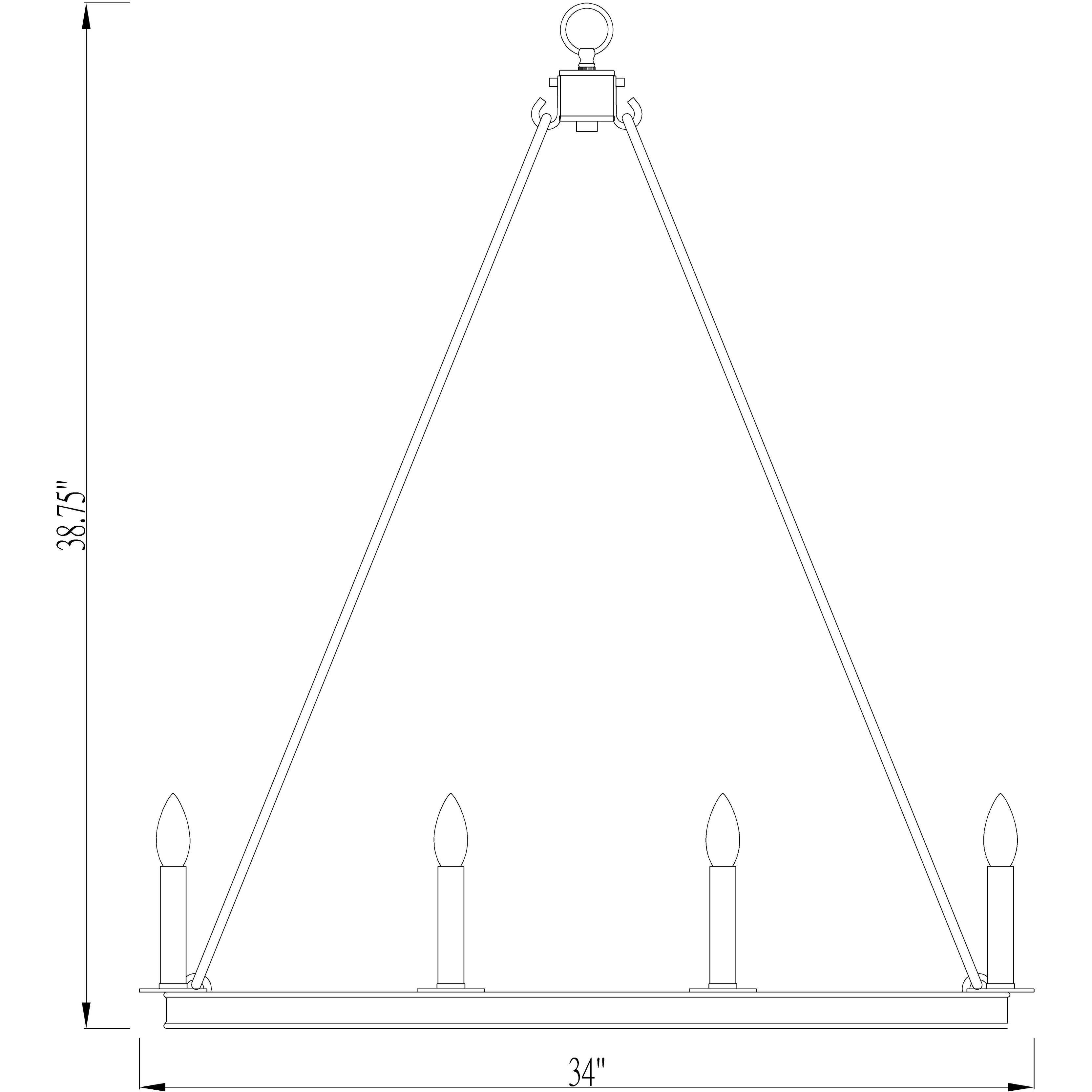 Barclay 12 Light 34 inch Matte Black Chandelier Ceiling Light