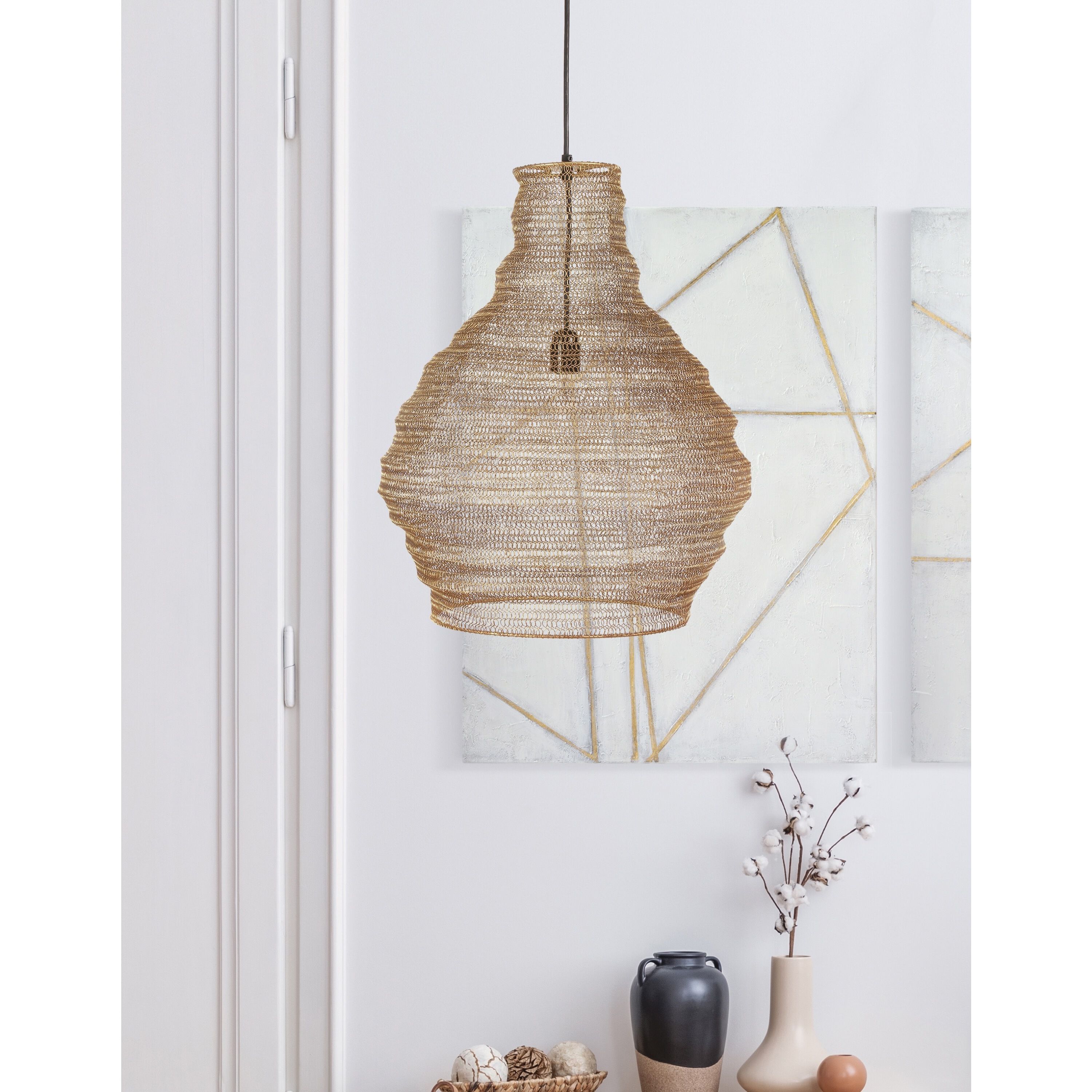 Gere 1 Light 16 inch Gold Pendant Ceiling Light