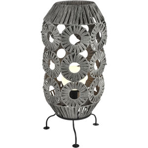 Palayan 36 inch 7.00 watt Gray with Black Outdoor Table Lamp