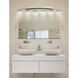 Clouds 6 Light 56 inch Polished Chrome Vanity Light Wall Light in Rectangle, Incandescent