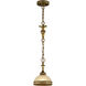 Seville 1 Light 7 inch Palacial Bronze with Gilded Accents Mini Pendant Ceiling Light