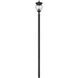Davina 4 Light 119.25 inch Black Outdoor Post Mounted Fixture in G9