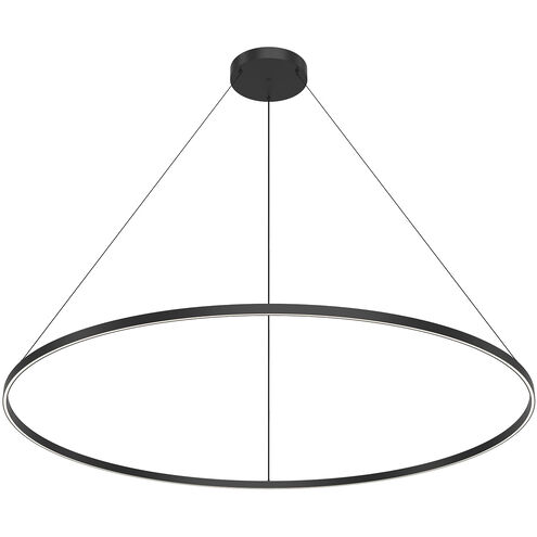 Cerchio LED 70.88 inch Black Pendant Ceiling Light