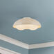 Alora Mood Robyn 3 Light 16 inch Pearl White/Opal Glass Flush Mount Ceiling Light
