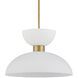 Zevio 1 Light 15.75 inch Antique Brass Pendant Ceiling Light