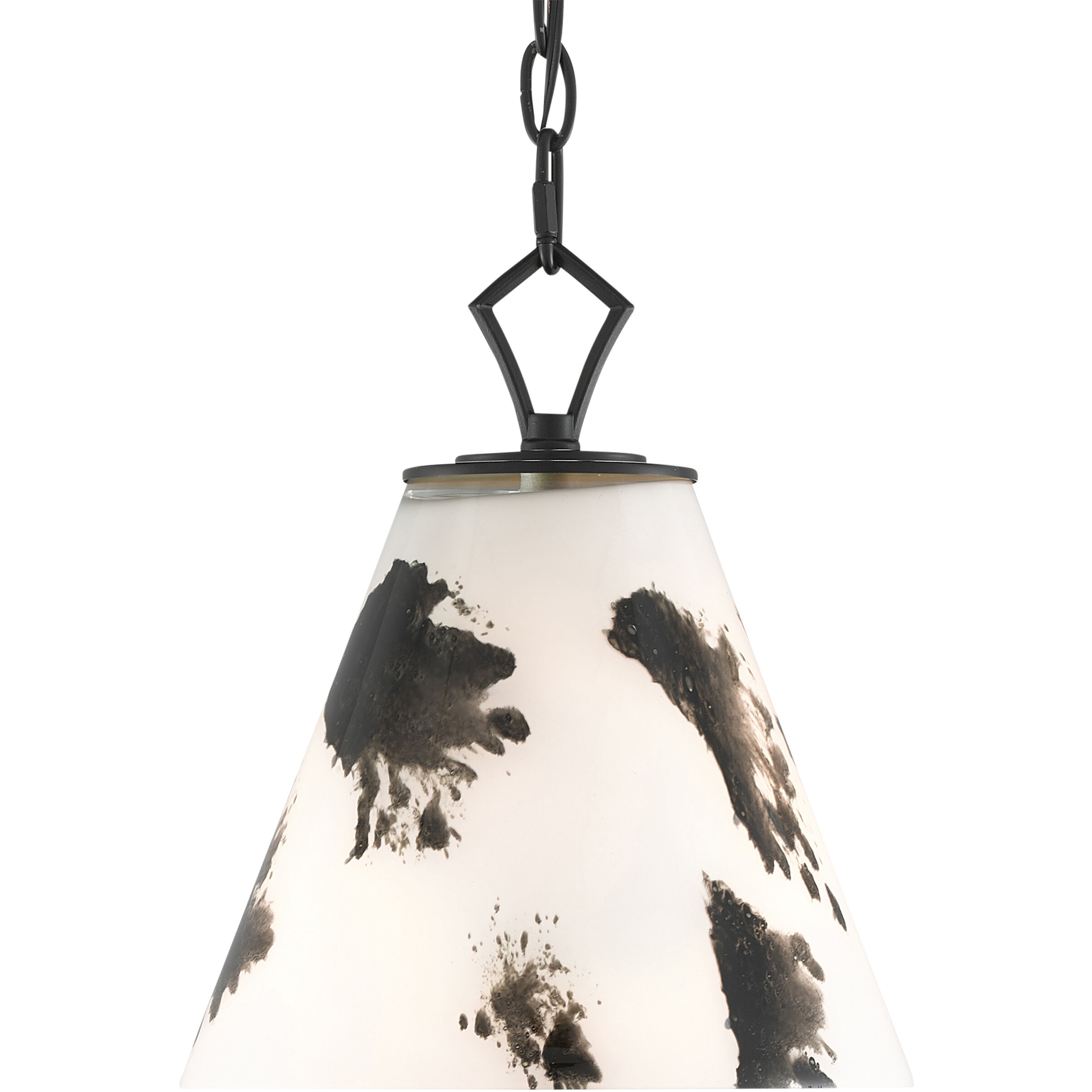 Peppard 1 Light 10 inch Black/White Pendant Ceiling Light