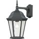 Temple Hill 1 Light 16 inch Matte Textured Black Outdoor Wall Sconce