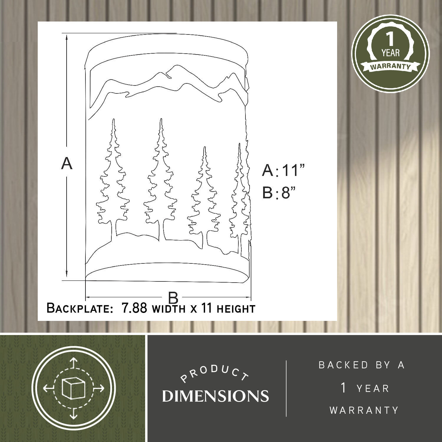 Yosemite LED 8 inch Burnished Bronze Wall Light