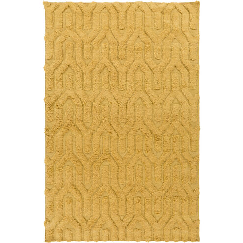 Kabru 36 X 24 inch Bright Yellow Rug