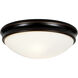 Atom LED 14 inch Oil Rubbed Bronze Flush Mount Ceiling Light