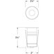 Sparta Dot Integrated LED Stainless Steel Black Button Light