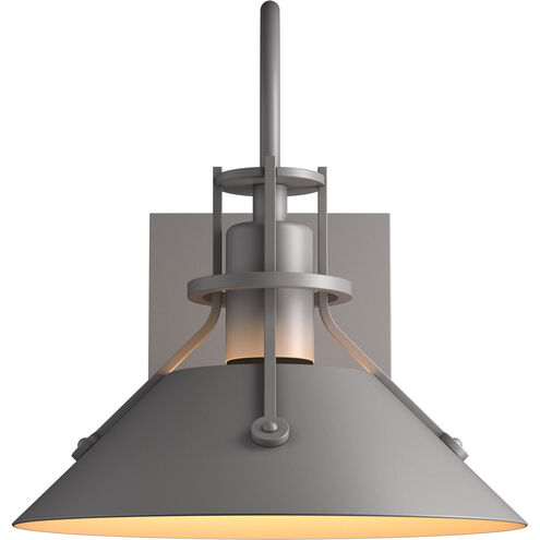 Henry 1 Light 10.5 inch Coastal Burnished Steel Outdoor Sconce, Small