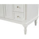 Lexington 42 X 21.5 X 35 inch Antique White Vanity Sink Set