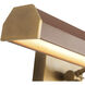Gemma 25 watt 21 inch Vintage Brass Picture Light Wall Light in Burgundy