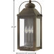 Heritage Anchorage Outdoor Wall Mount Lantern in Light Oiled Bronze, Non-LED, Large