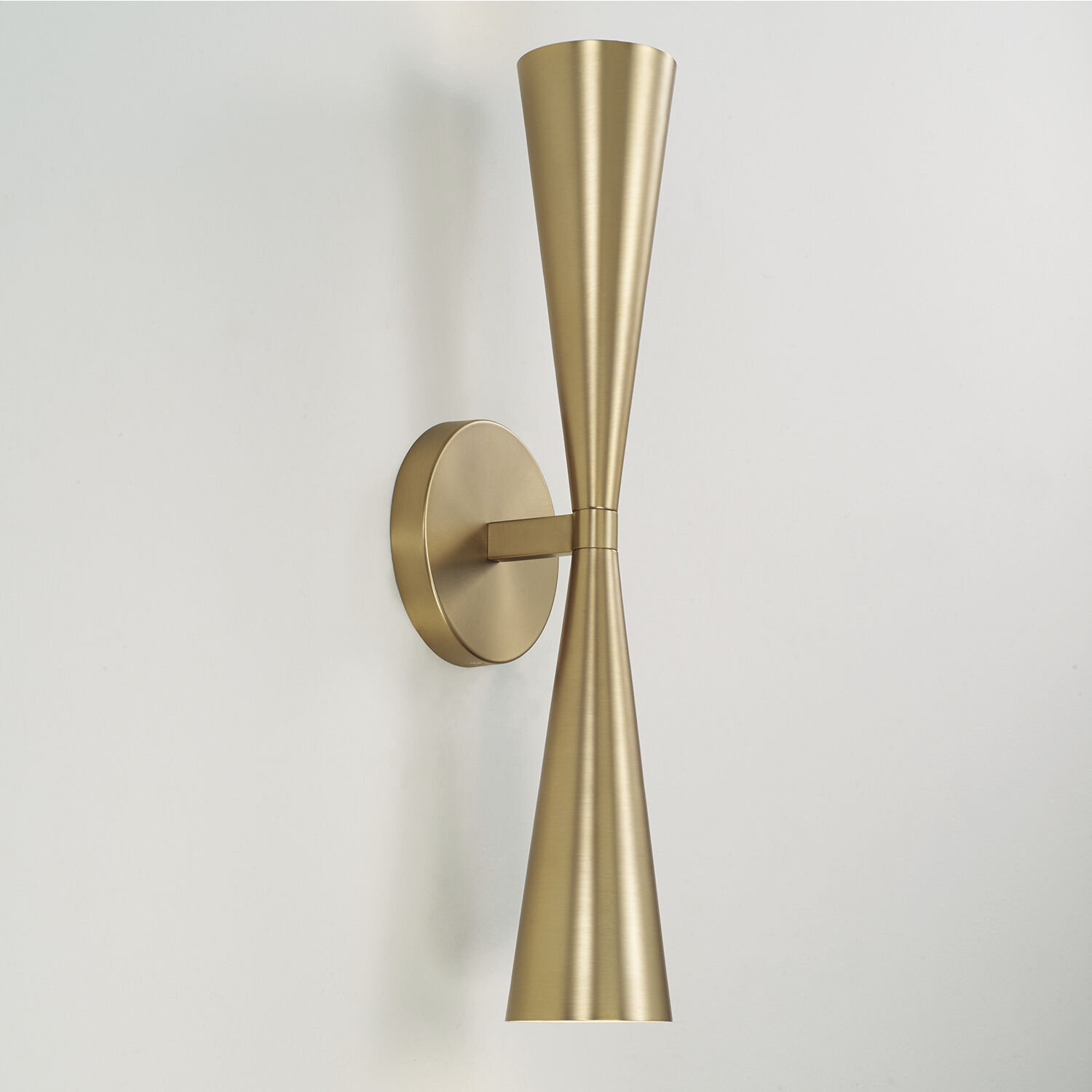 Levi 2 Light 5 inch Matte Brass Sconce Wall Light