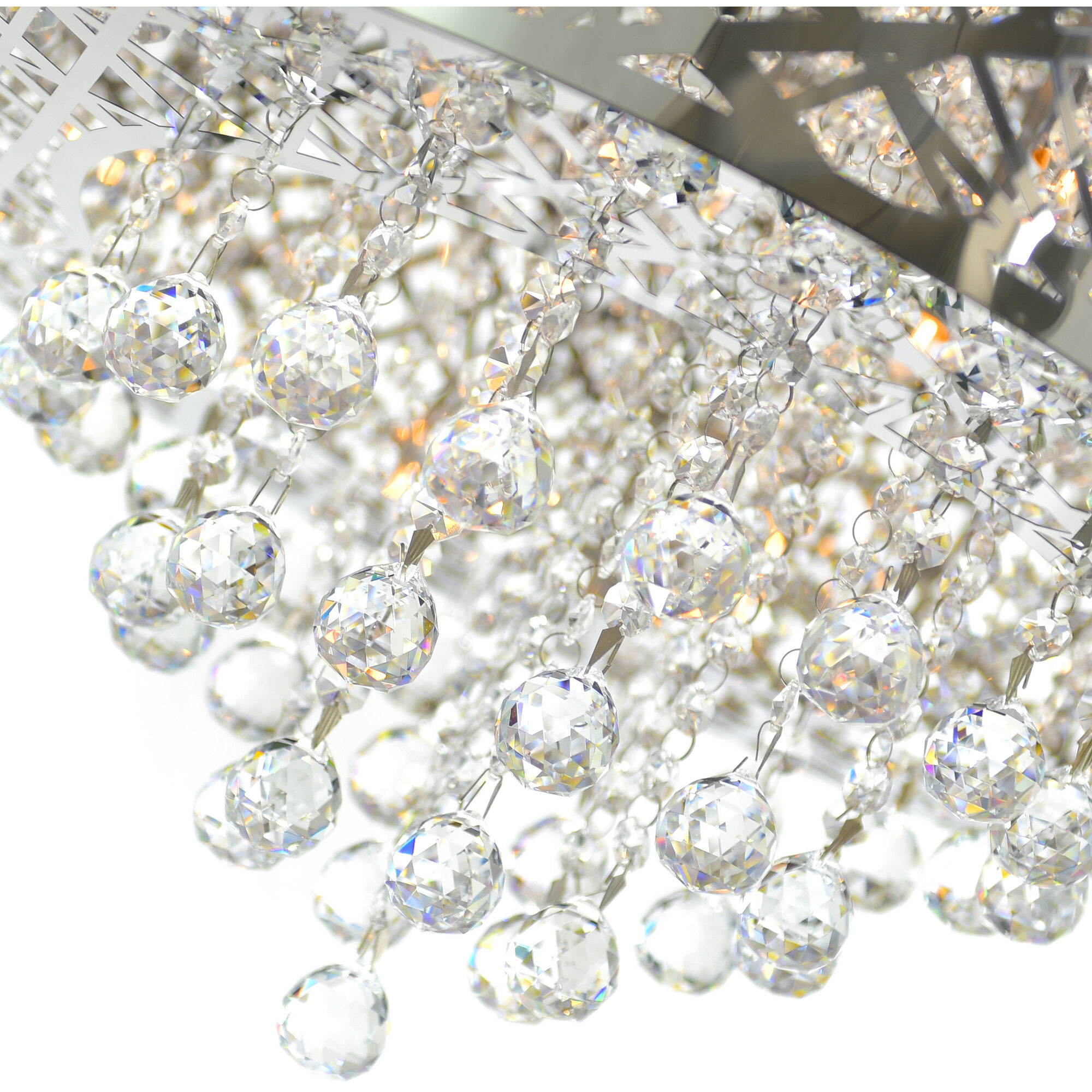 Eternity 9 Light 22 inch Chrome Drum Shade Chandelier Ceiling Light