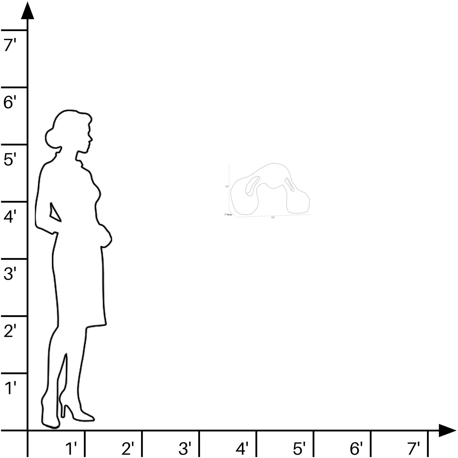 Jabari 17 X 11 inch Sculpture