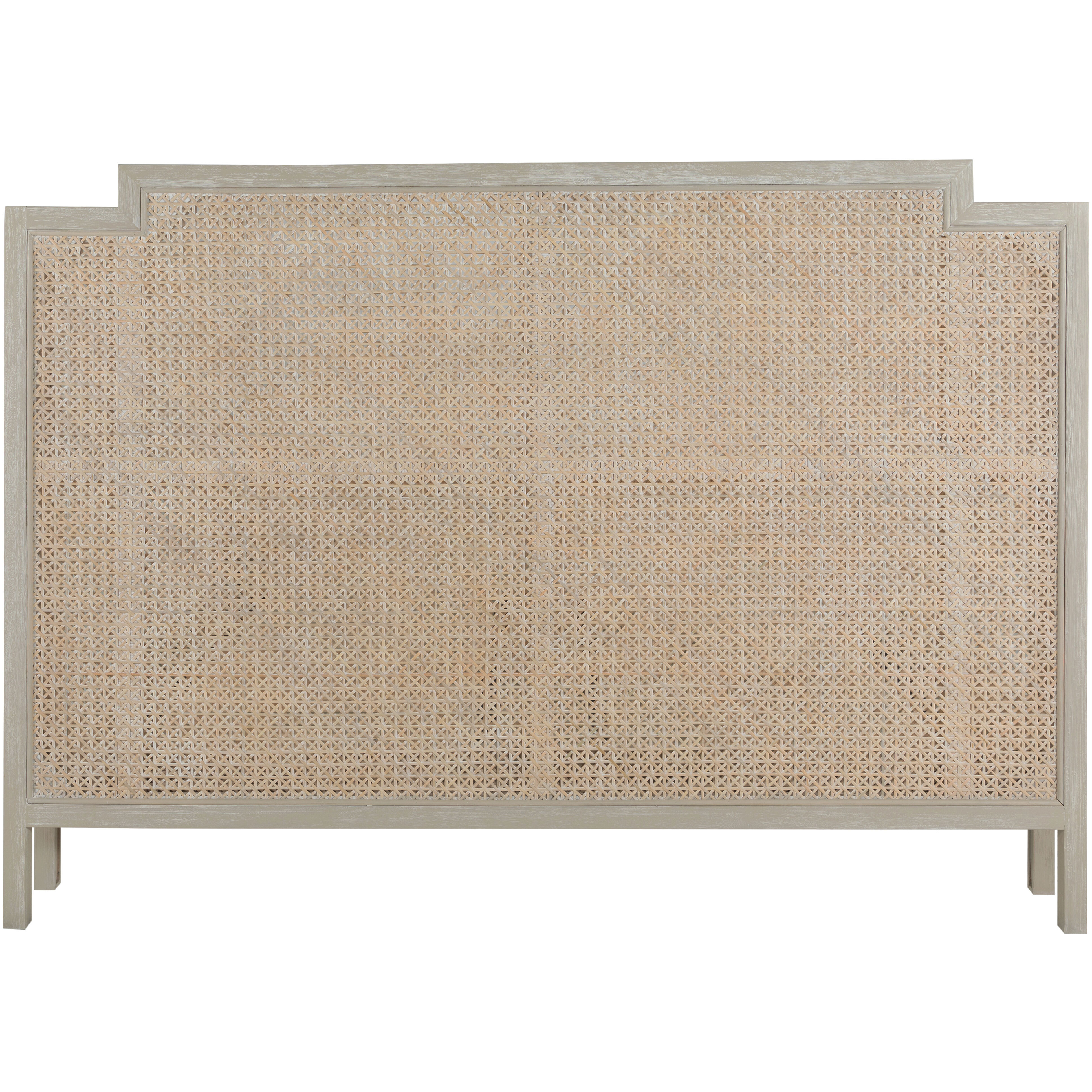 Camille Cerused White King Bed