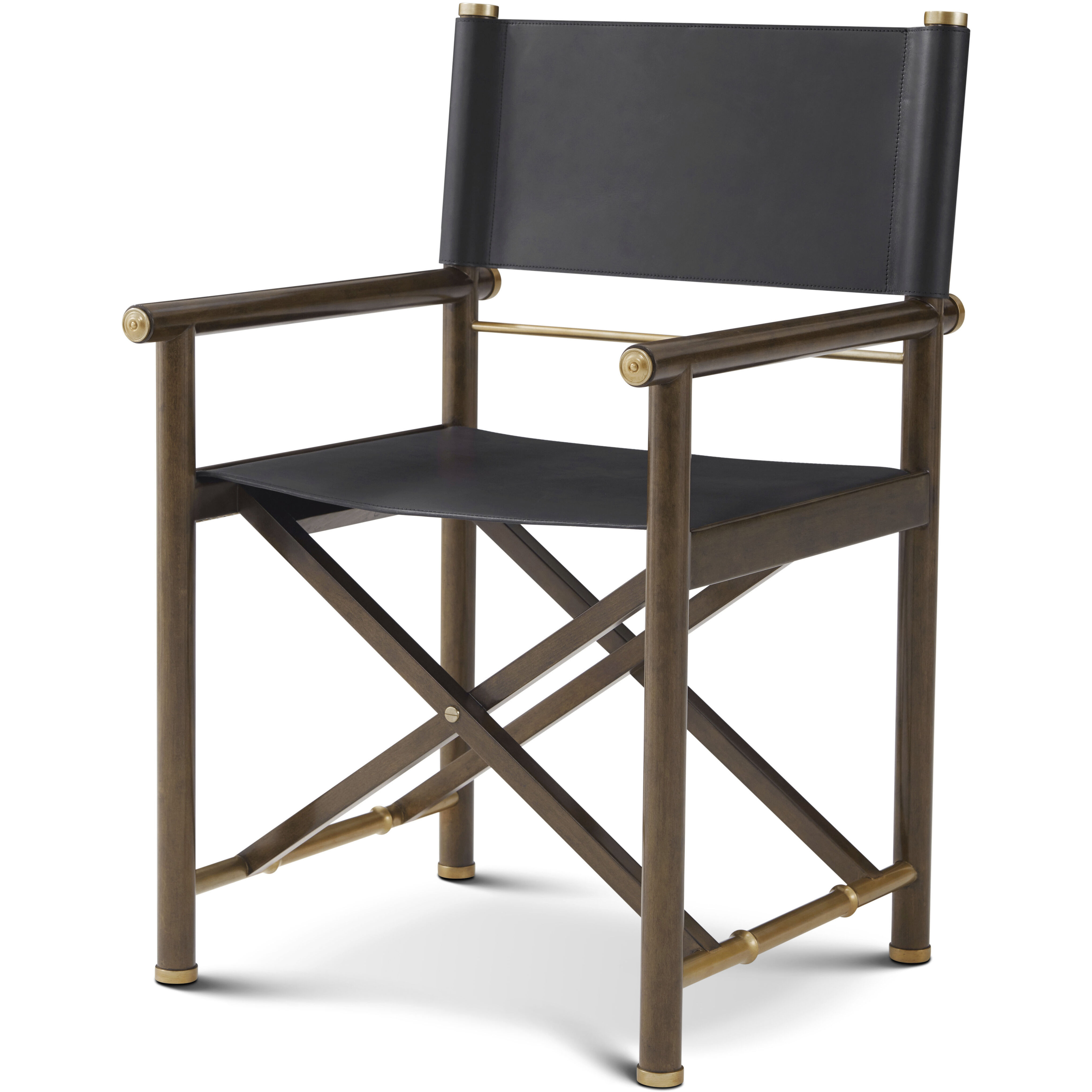 Kesden Pyramid Brown Desk Chair, Wooden, Upholstered