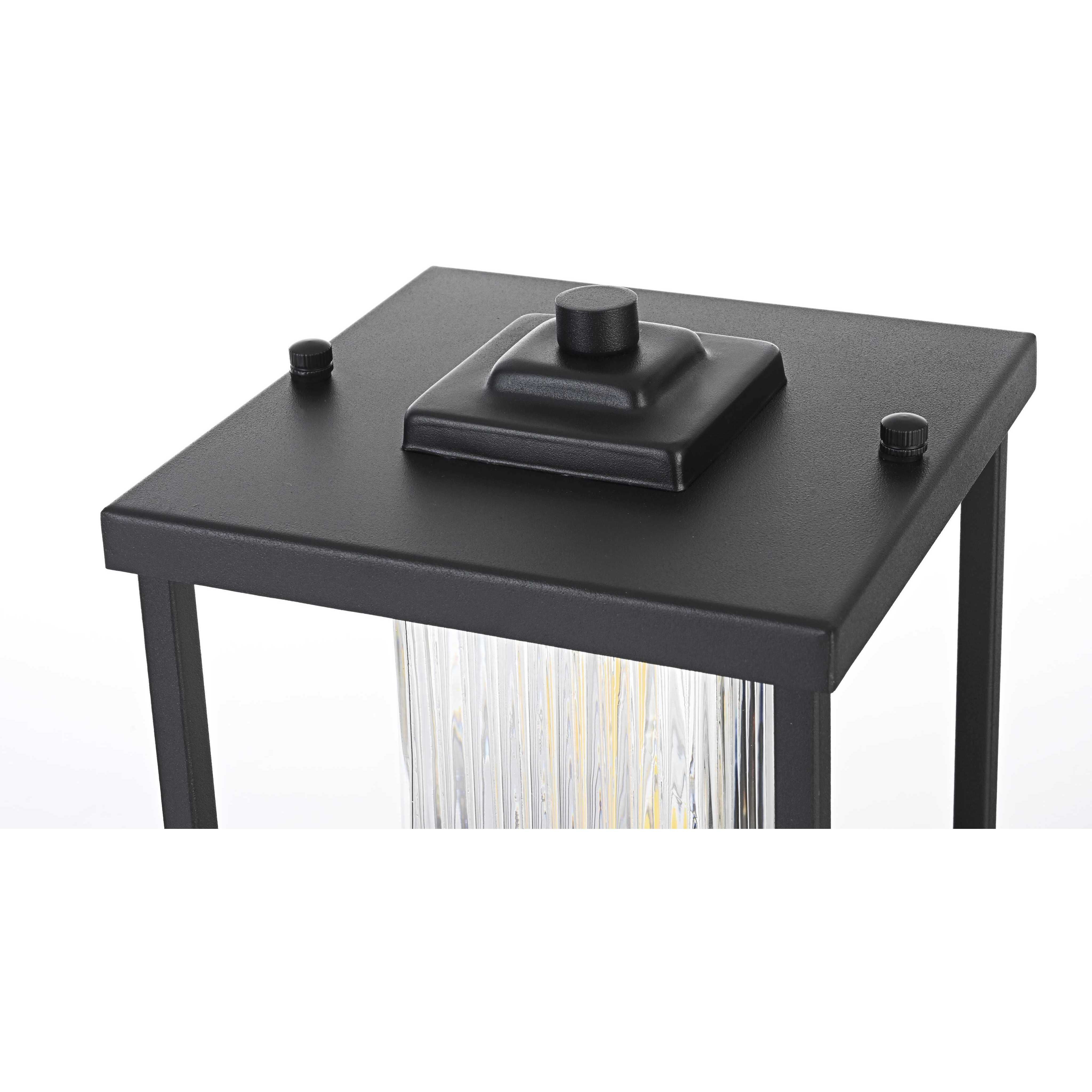 Dover 1 Light 14.5 inch Black Outdoor Post Light