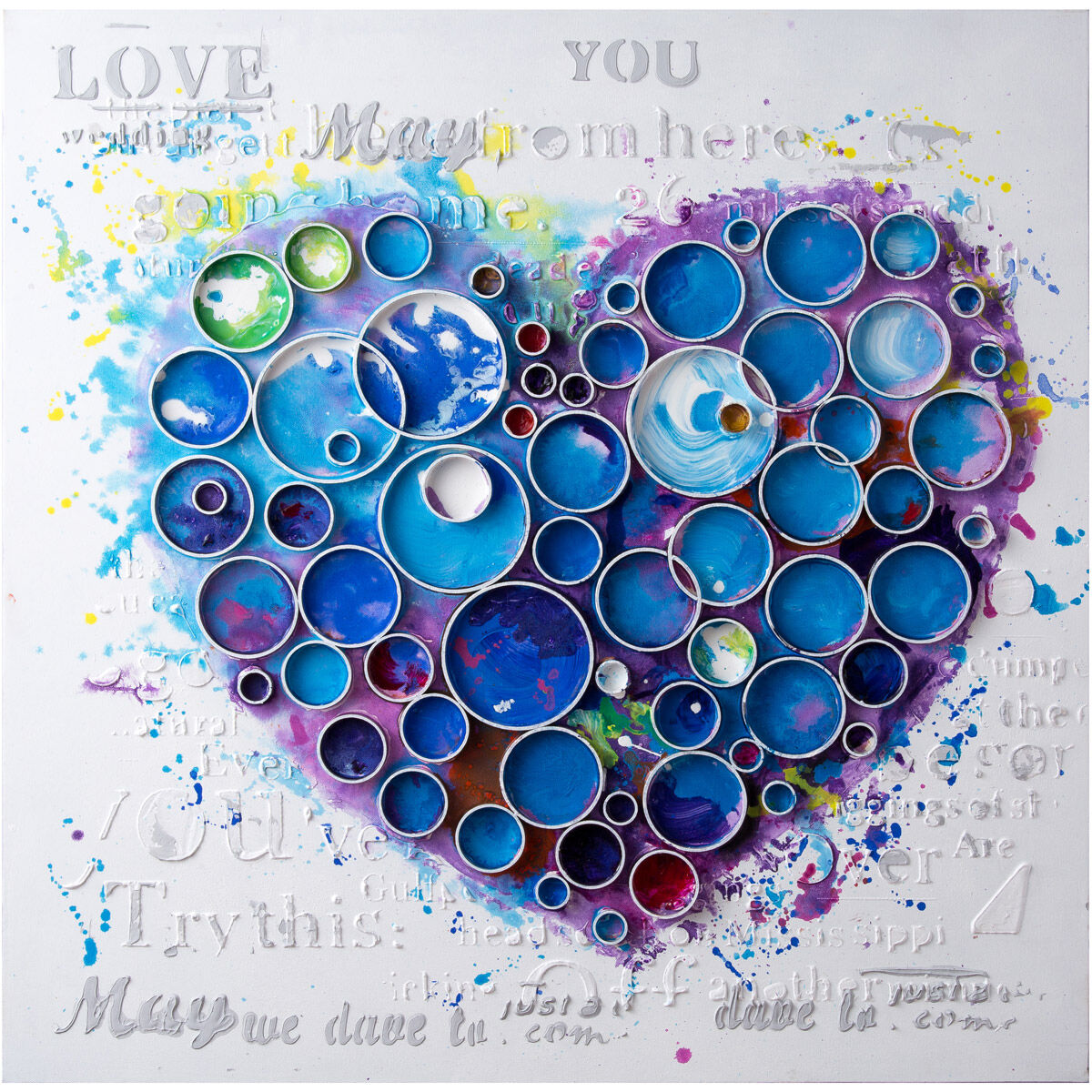 Work of Heart Blue Wall Art, Varaluz Casa