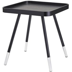 Blaine 21 X 19 inch Black with Acrylic Accents End Table