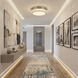 Chevron LED 15.75 inch Brushed Nickel Flush Mount Ceiling Light