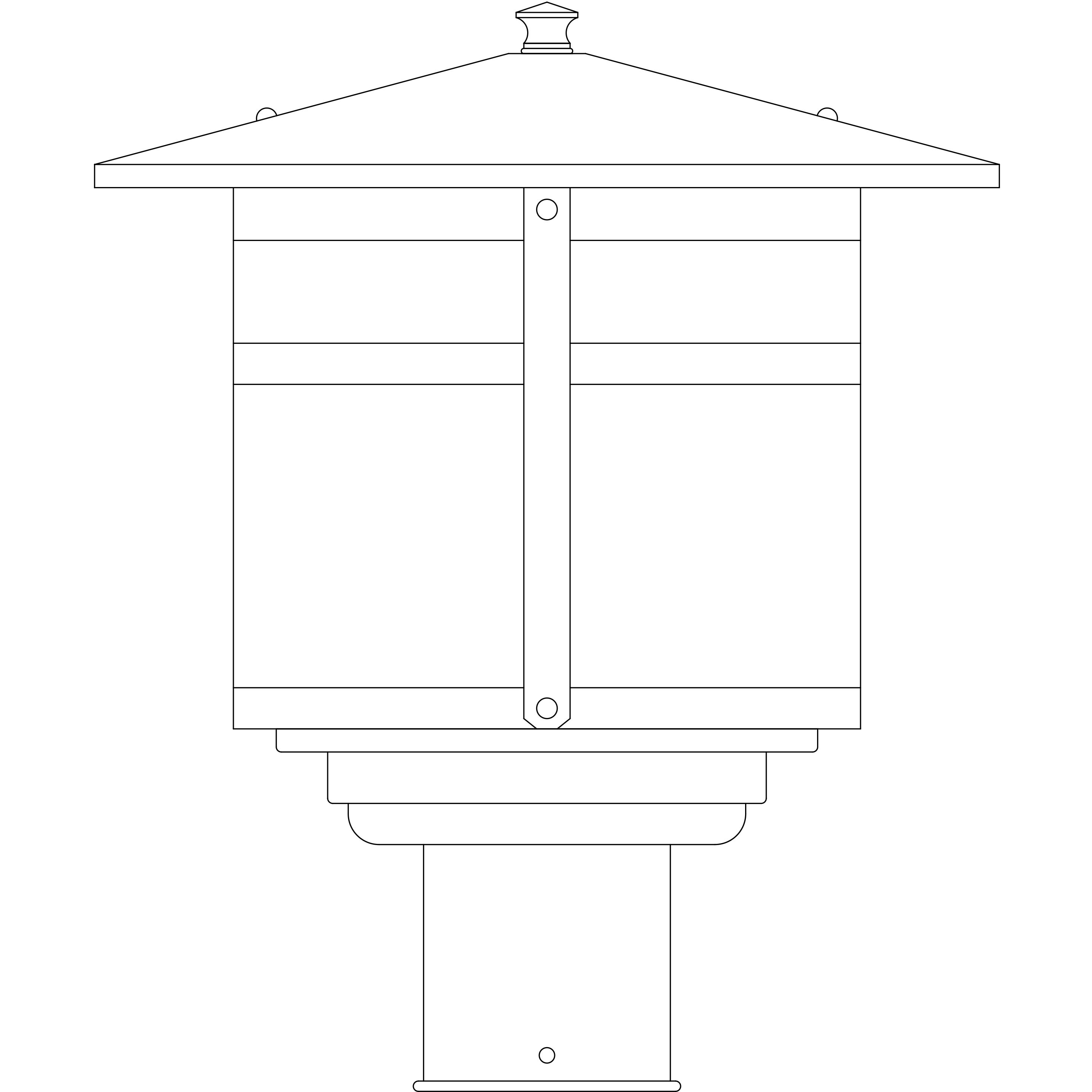 Berkeley 1 Light 9.12 inch Verdigris Patina Post Mount in Cream