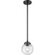 Nouveau X-Large Beacon LED 10 inch Oil Rubbed Bronze Mini Pendant Ceiling Light in Clear Glass, Nouveau
