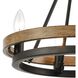 Ramsey 4 Light 16 inch Matte Black with Aspen Chandelier Ceiling Light