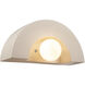 Ambiance Collection 1 Light 12 inch Matte White Wall Sconce Wall Light
