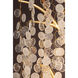 Genoa 3 Light 10.75 inch Gold Leaf Wall Sconce Wall Light