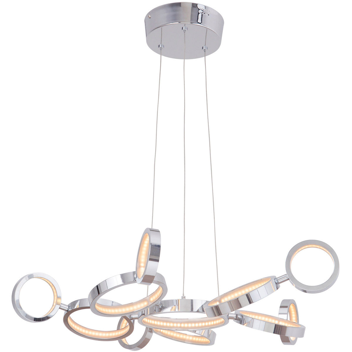 Mira LED 27.75 inch Chrome Chandelier Ceiling Light