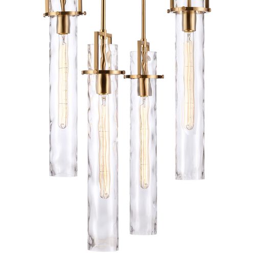 Jayden 10 Light 36 inch Lacquered Gold Chandelier Ceiling Light