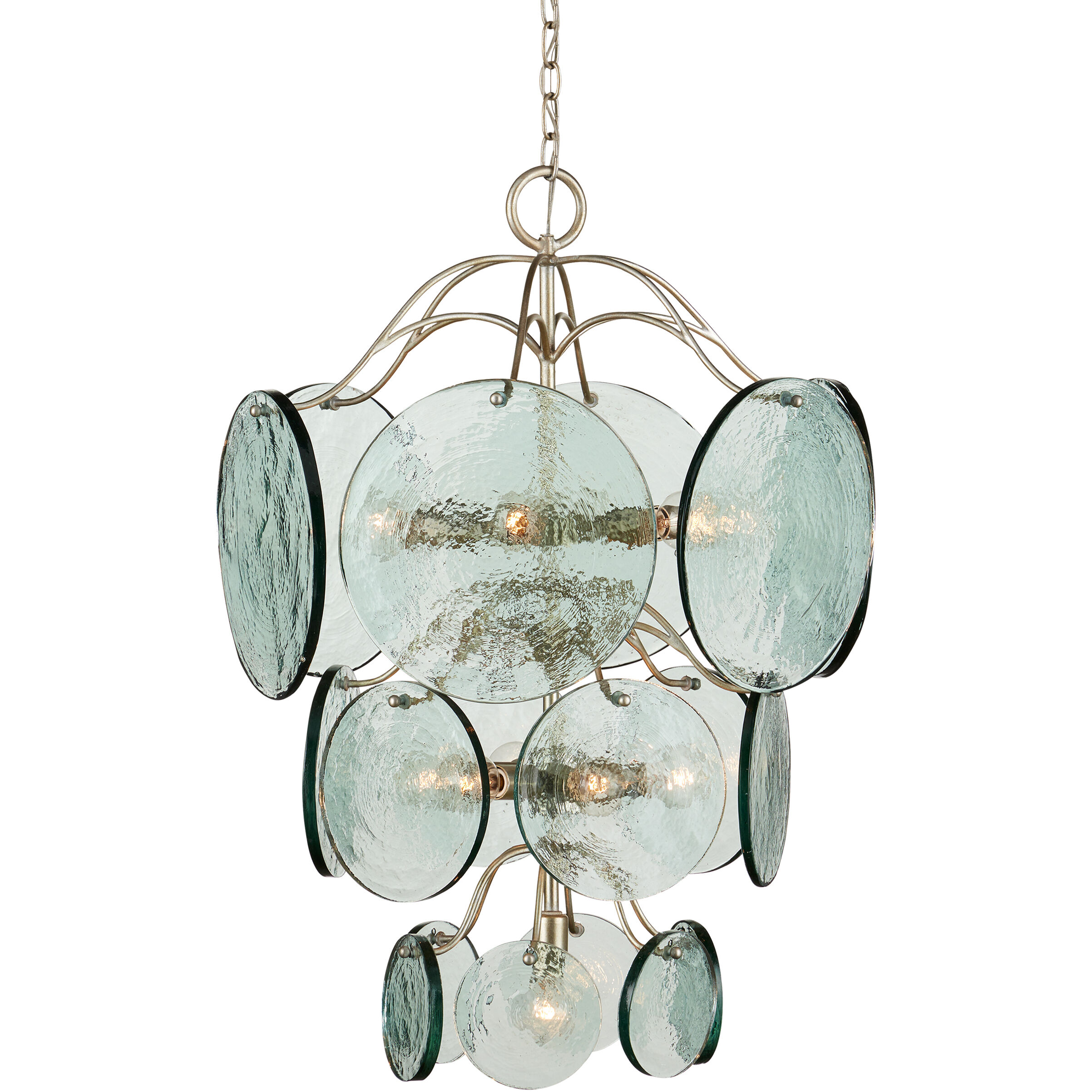 Rovigo 13 Light 20.5 inch Clear/Silver Leaf Chandelier Ceiling Light