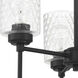 Claire 3 Light 20 inch Flat Black Chandelier Ceiling Light