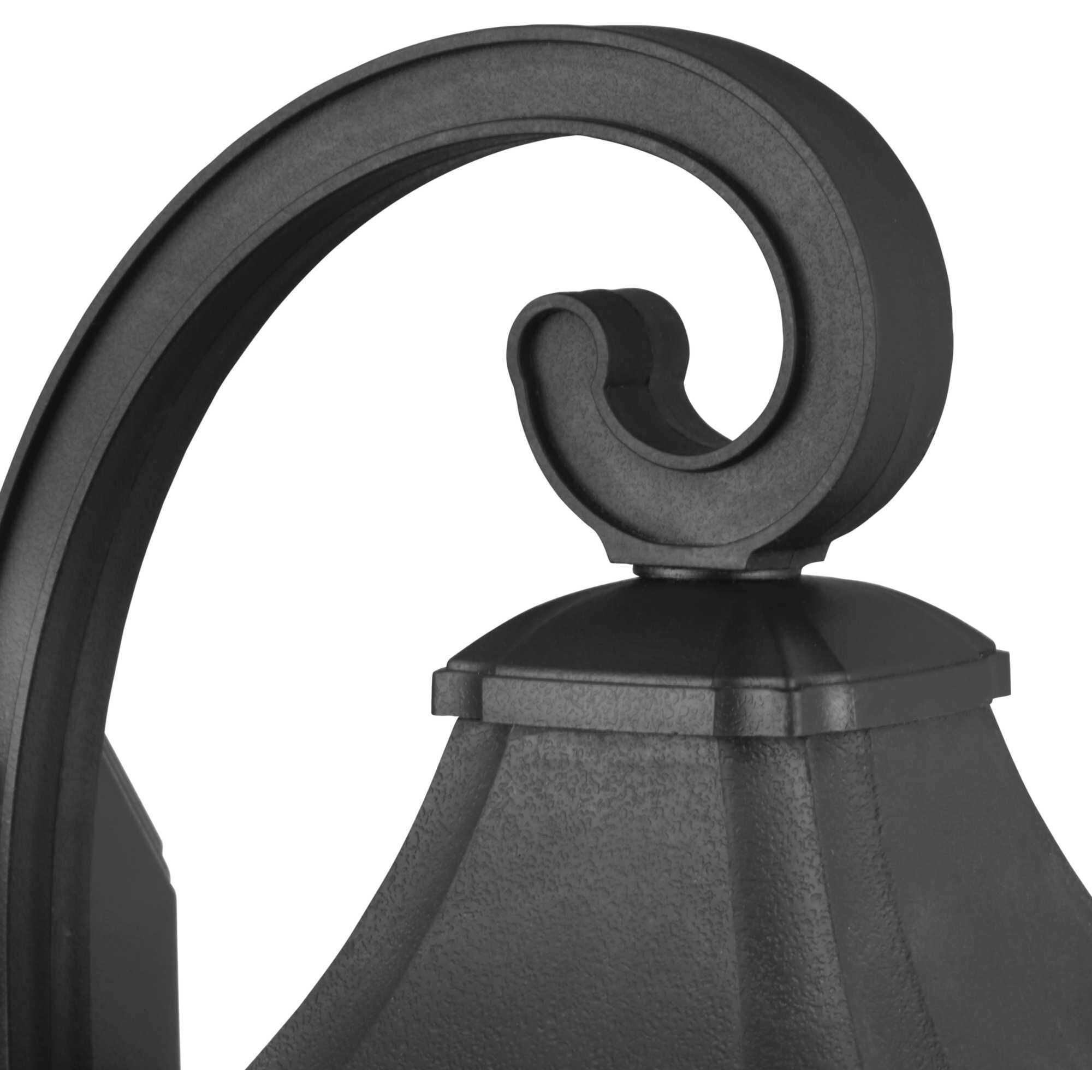 Marquette 1 Light 13 inch Textured Black Outdoor Wall Lantern, with DURASHIELD, Small